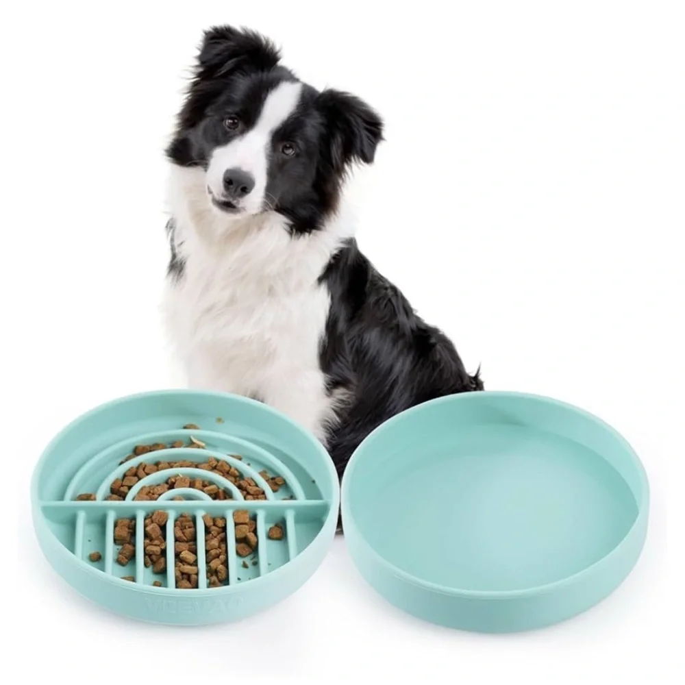 Eco-Friendly Silicone Dog Bowl Set NIB